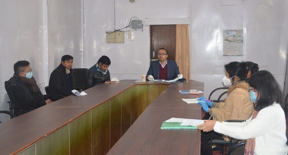 DC Tuensang Kumar, Ramnikant, IAS addressing the District Task Force meeting held at DC’s Conference Hall Tuensang on December 11. (DIPR Photo) 